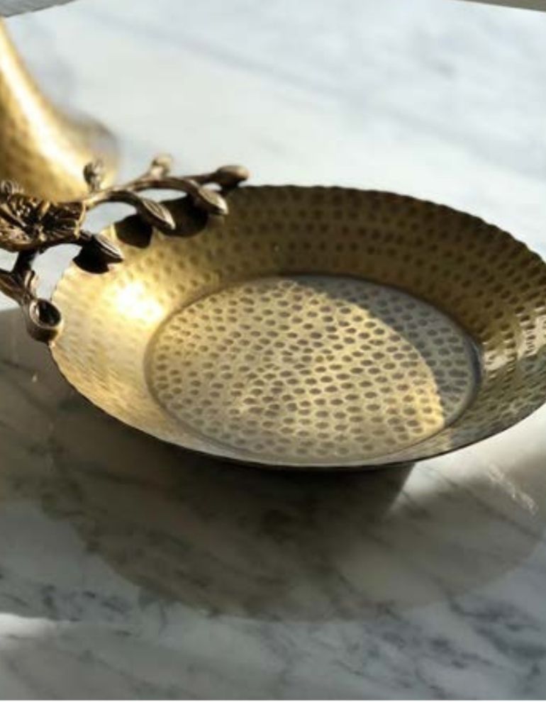 BRASS METAL JEWELRY PLATE