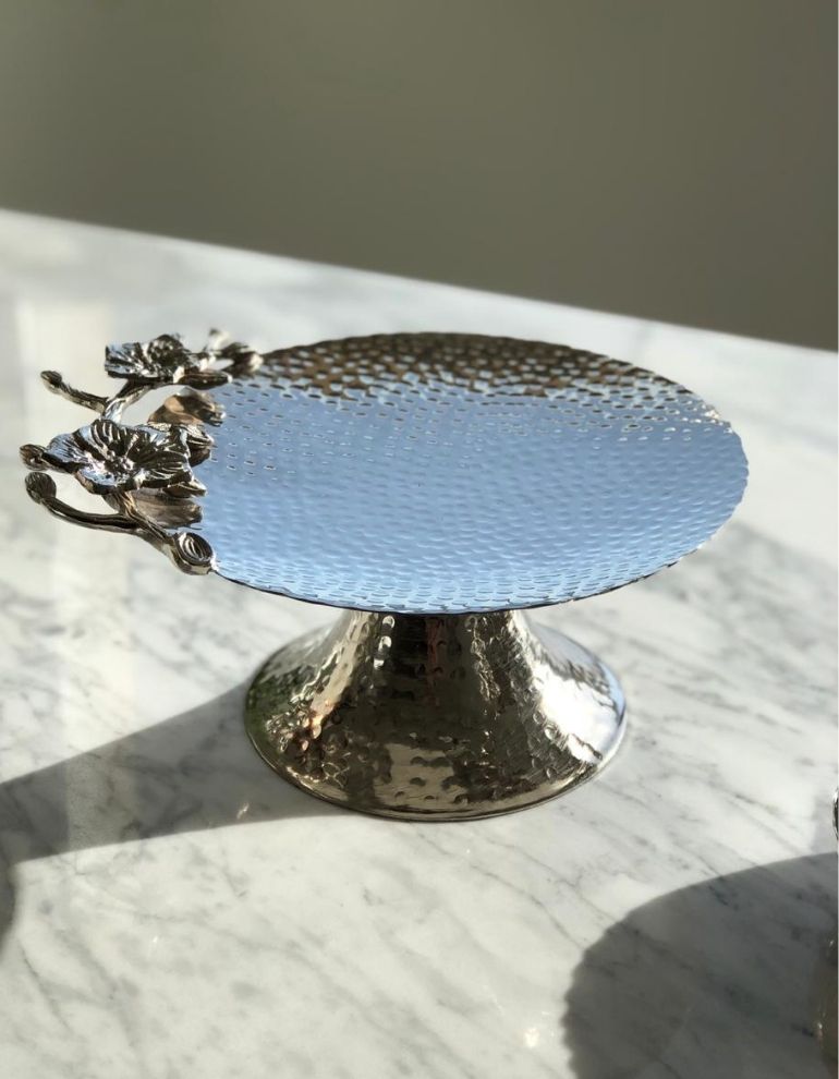 Hammered Metal Mini Cake Stand