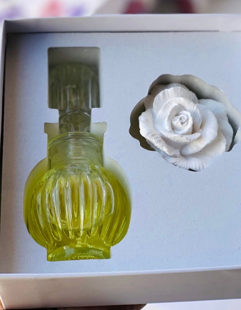 Mini Rose Ceramic & Glass Diffuser